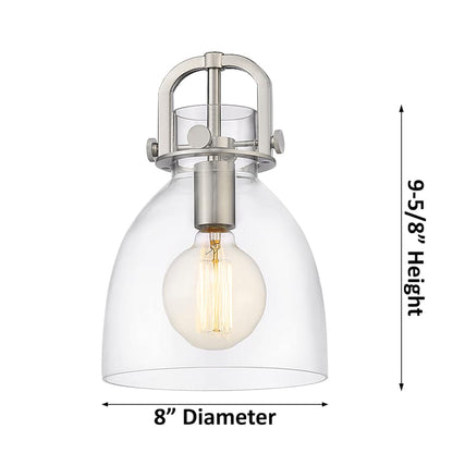 Innovations Lighting Newton Bell 9 Light 23" Wide Multi Light Pendant