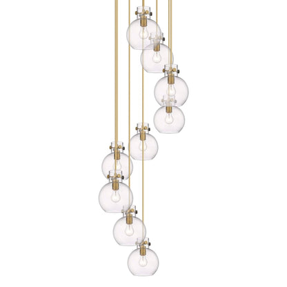 Innovations Lighting Newton Sphere 9 Light 23" Wide Multi Light Pendant