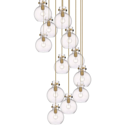 Innovations Lighting Newton Sphere 12 Light 28" Wide Multi Light Pendant
