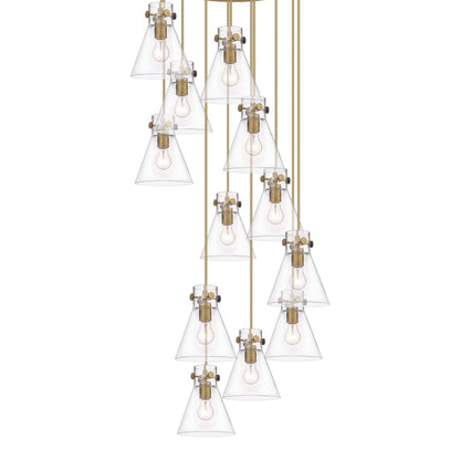 Innovations Lighting Newton Cone 12 Light 28" Wide Multi Light Pendant