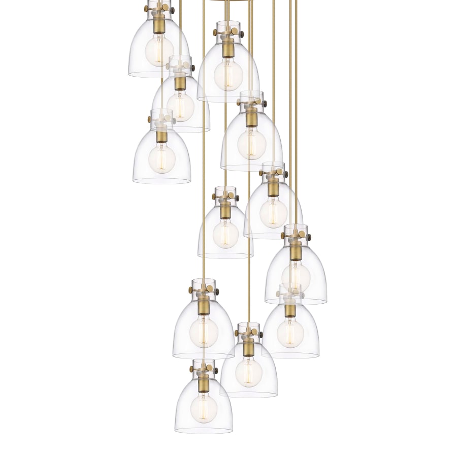 Innovations Lighting Newton Bell 12 Light 28" Wide Multi Light Pendant