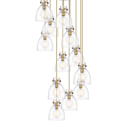 Innovations Lighting Newton Bell 12 Light 28" Wide Multi Light Pendant