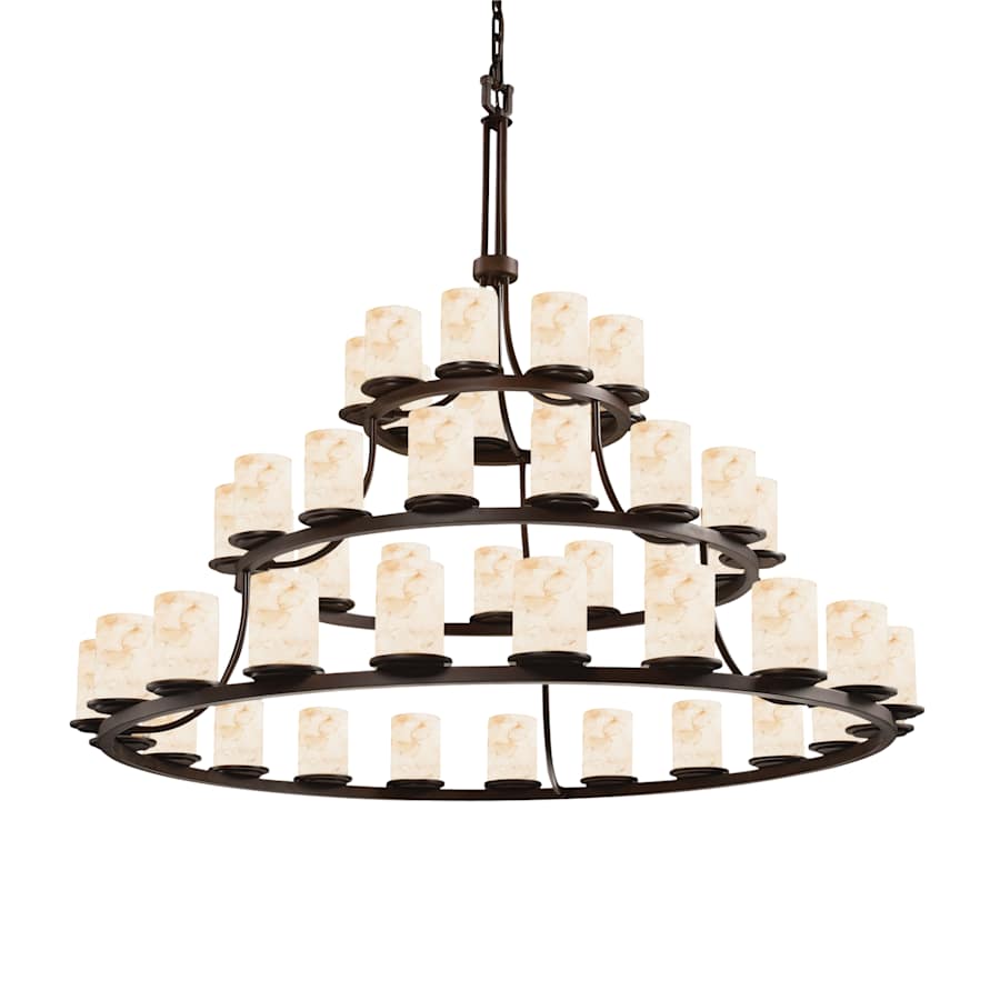 Justice Design Group Chandelier from the Alabaster Rocks! Collection