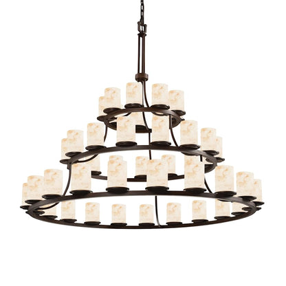 Justice Design Group Chandelier from the Alabaster Rocks! Collection