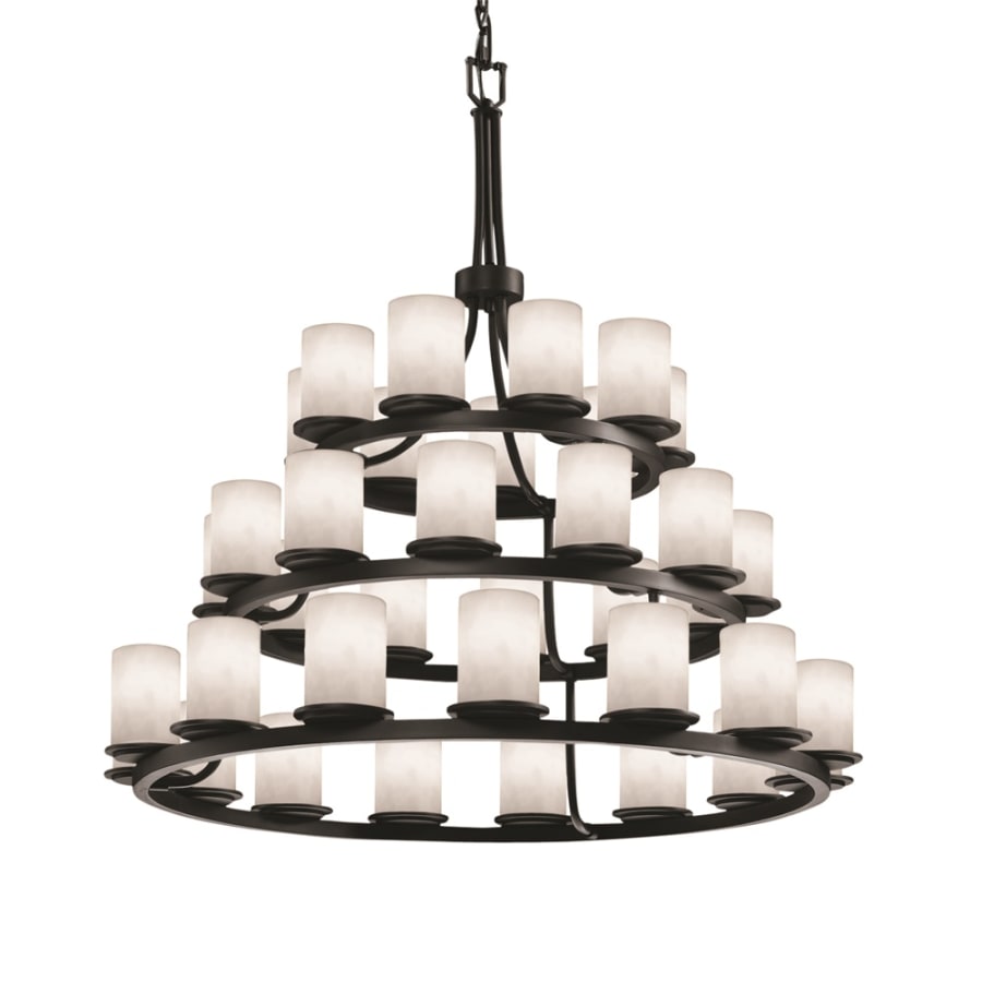 Justice Design Group Clouds 42" Wide Ring Chandelier