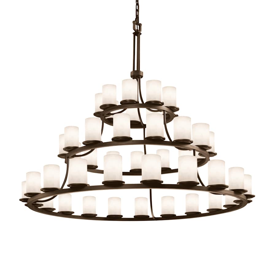 Justice Design Group Clouds 60" Wide Ring Chandelier
