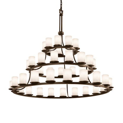 Justice Design Group Clouds 60" Wide Ring Chandelier