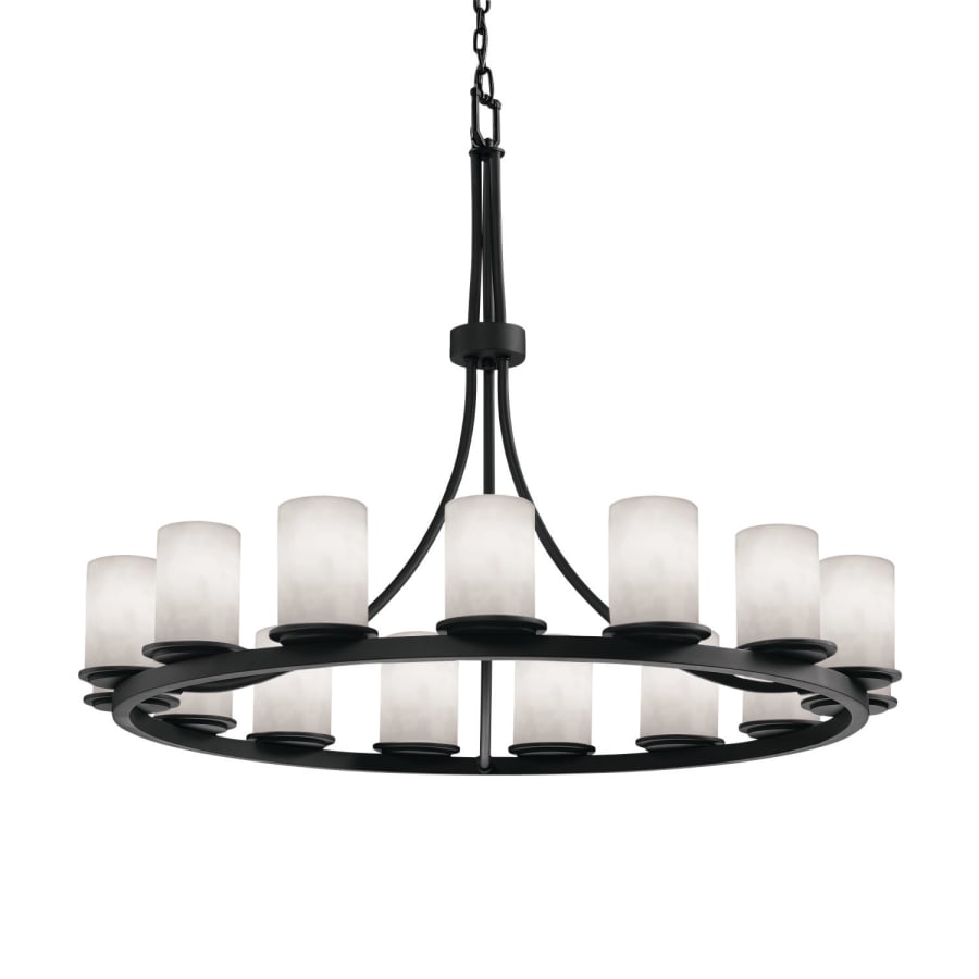 Justice Design Group Dakota 21 Light Ring Chandelier from the Clouds Collection