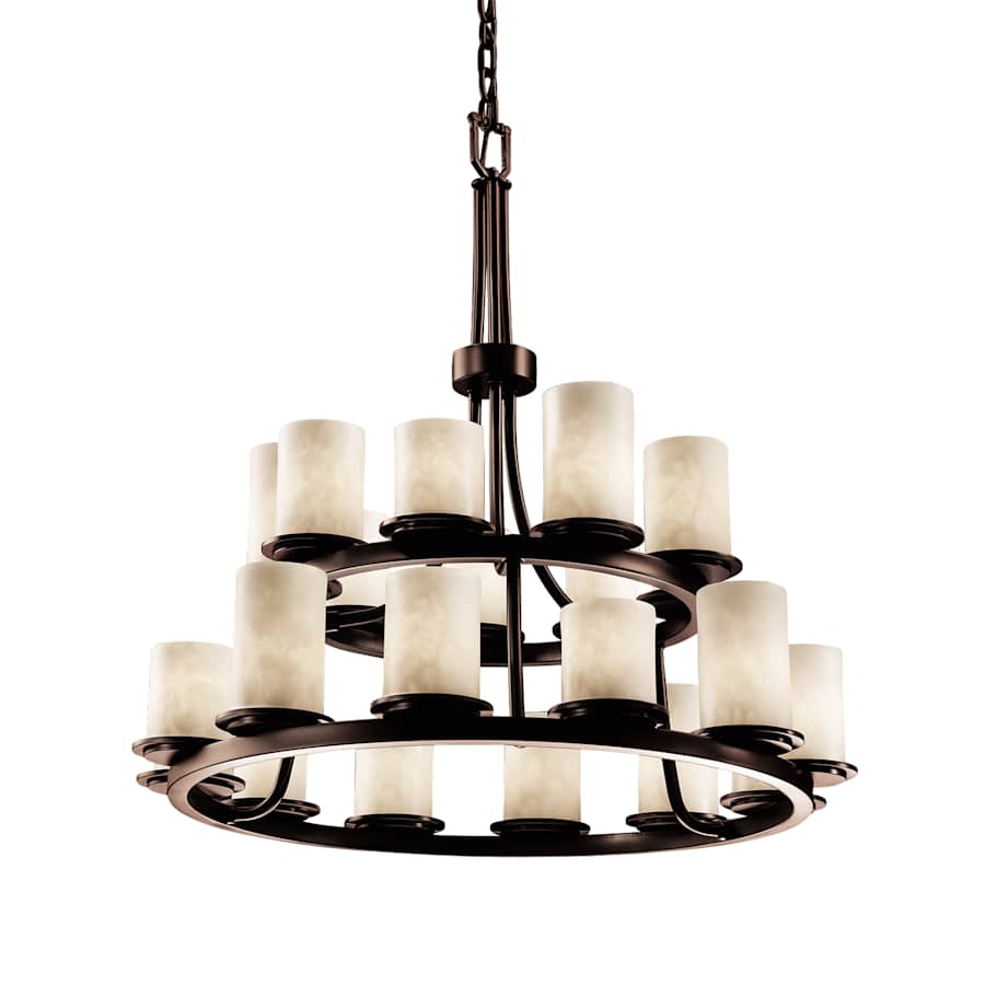 Justice Design Group Clouds 33" Wide Ring Chandelier