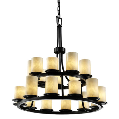 Justice Design Group Clouds 33" Wide Ring Chandelier