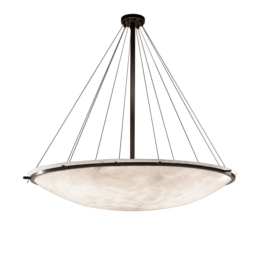 Justice Design Group Clouds 75" Wide Ring 16 Light Bowl Shaped Multi Light Pendant