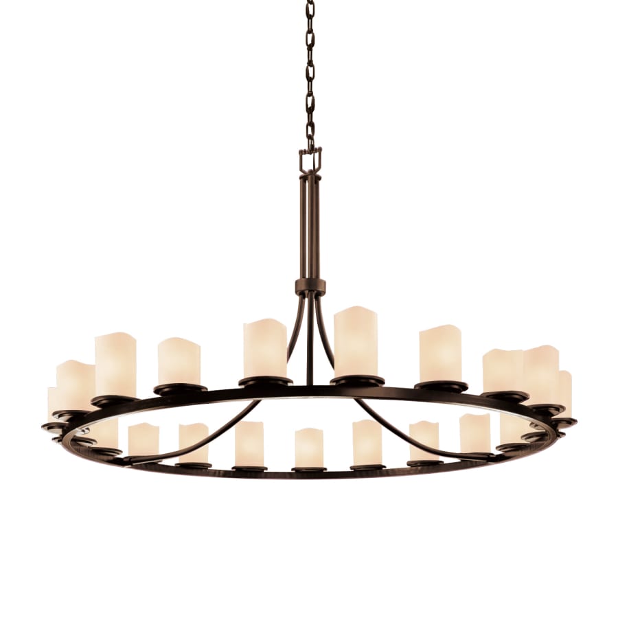 Justice Design Group CandleAria 21 Light 60" Wide Pillar Candle Style Chandelier