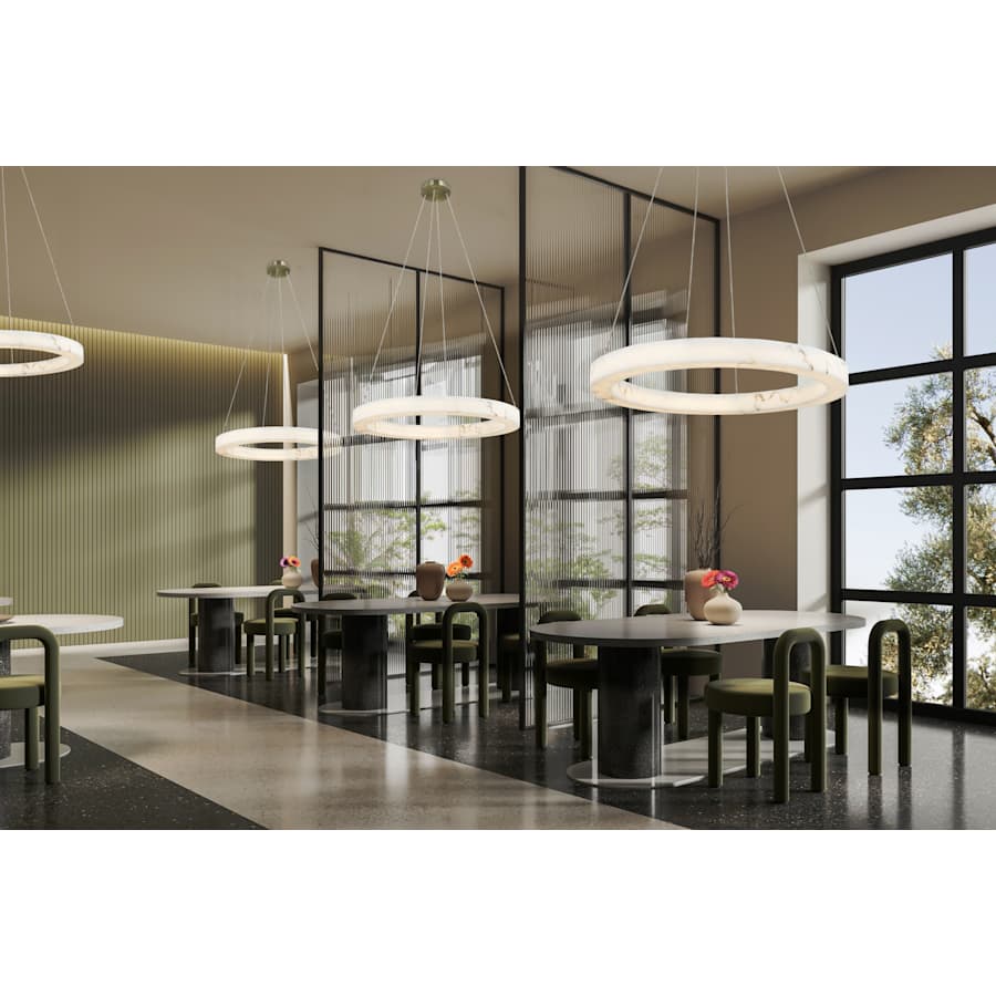 Justice Design Group Medley 42" Wide Ring Chandelier