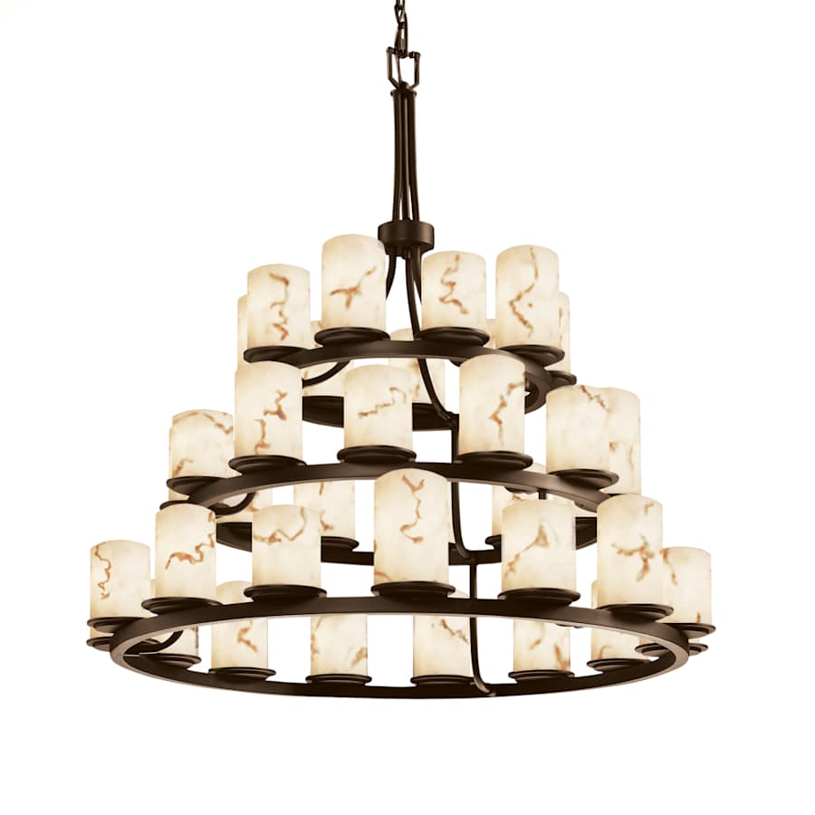 Justice Design Group LumenAria 36 Light 3 Tier Chandelier