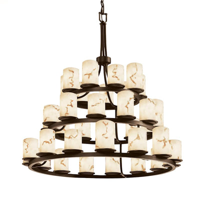 Justice Design Group LumenAria 36 Light 3 Tier Chandelier