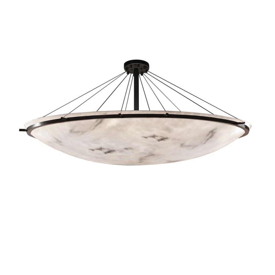 Justice Design Group Lumenaria 75" Wide Ring LED Single Tier Bowl Shaped Chandelier