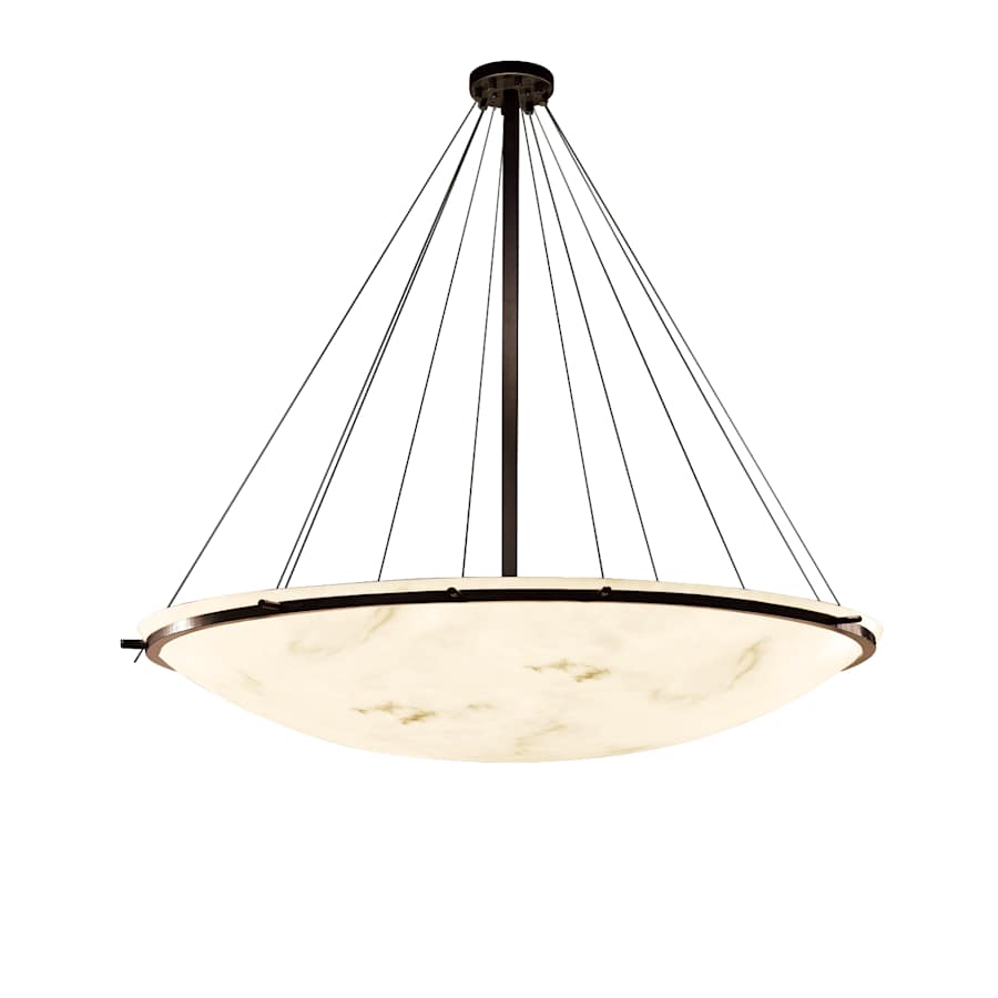 Justice Design Group Lumenaria 75" Wide Ring 16 Light Bowl Shaped Multi Light Pendant