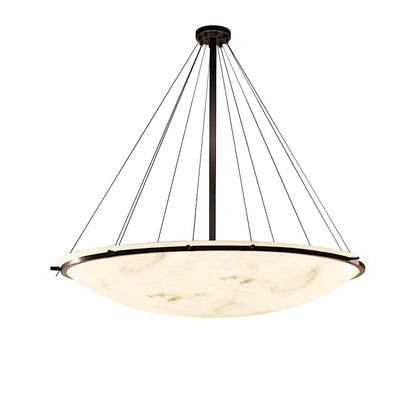 Justice Design Group Lumenaria 75" Wide Ring 16 Light Bowl Shaped Multi Light Pendant