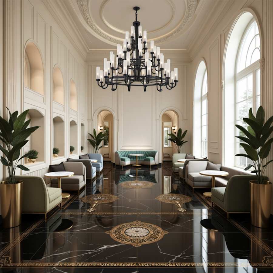 Justice Design Group Anchor 48 Light 61" Wide Pillar Candle Style Chandelier