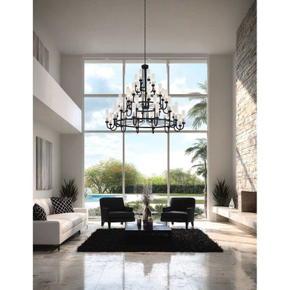 Justice Design Group Anchor 48 Light 61" Wide Pillar Candle Style Chandelier