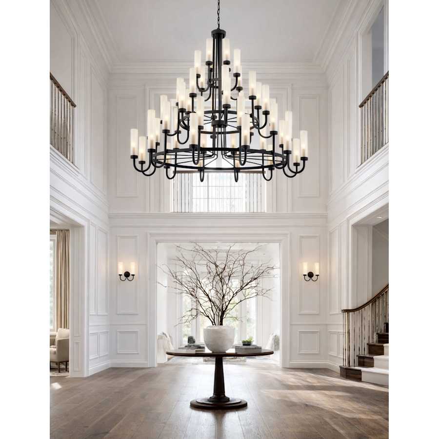 Justice Design Group Anchor 48 Light 61" Wide Pillar Candle Style Chandelier
