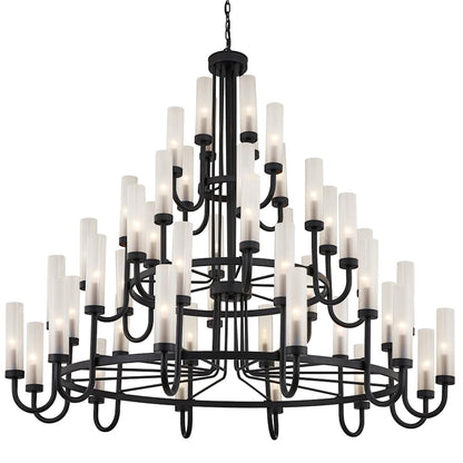 Justice Design Group Anchor 48 Light 61" Wide Pillar Candle Style Chandelier