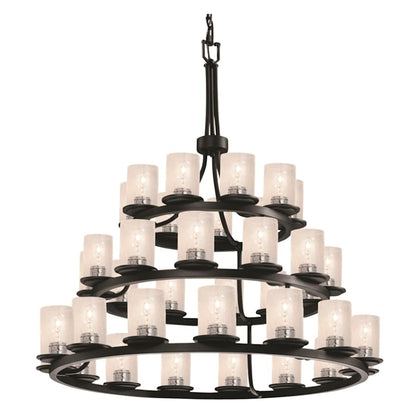 Justice Design Group Fusion 42" Wide Ring Chandelier