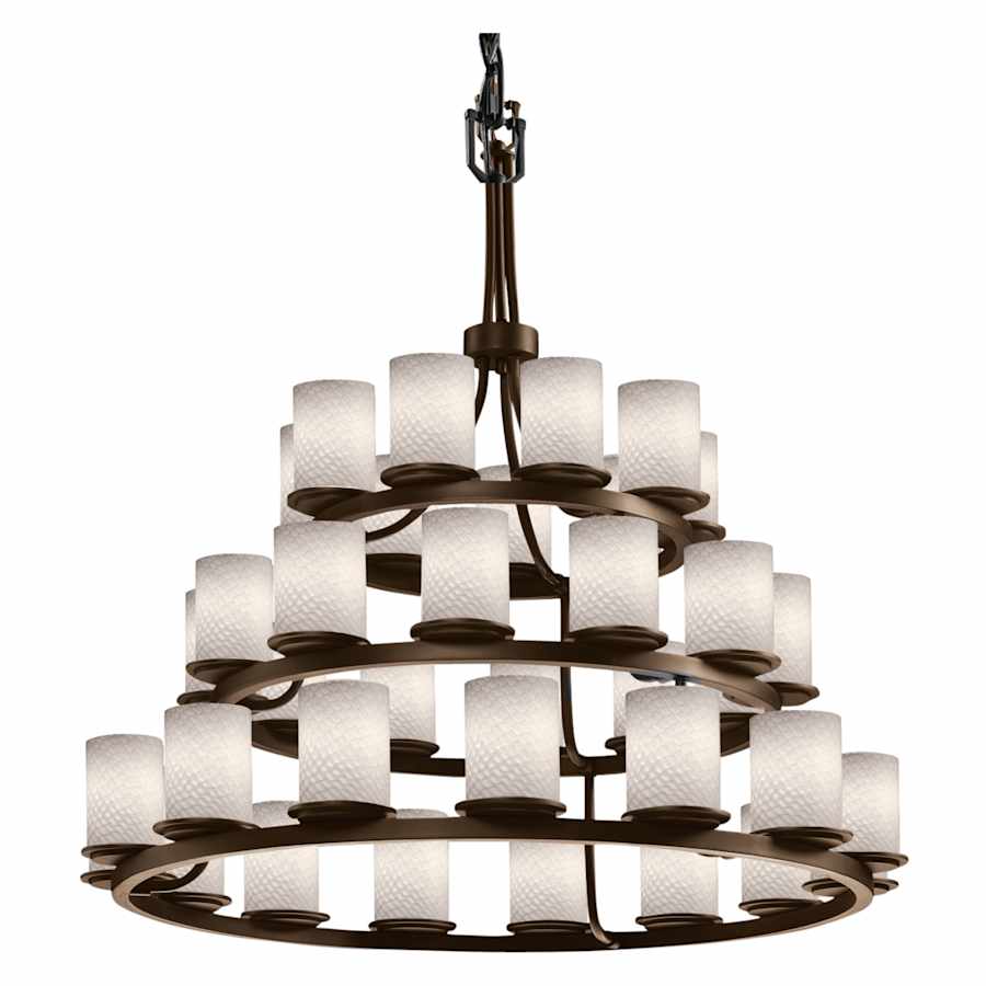 Justice Design Group Fusion 42" Wide Ring Chandelier