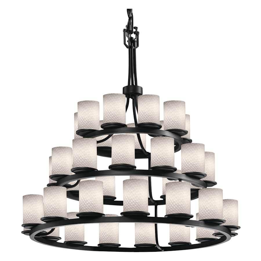 Justice Design Group Fusion 42" Wide Ring Chandelier