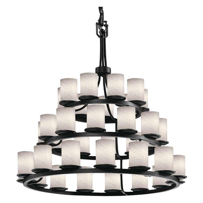 Justice Design Group Fusion 42" Wide Ring Chandelier