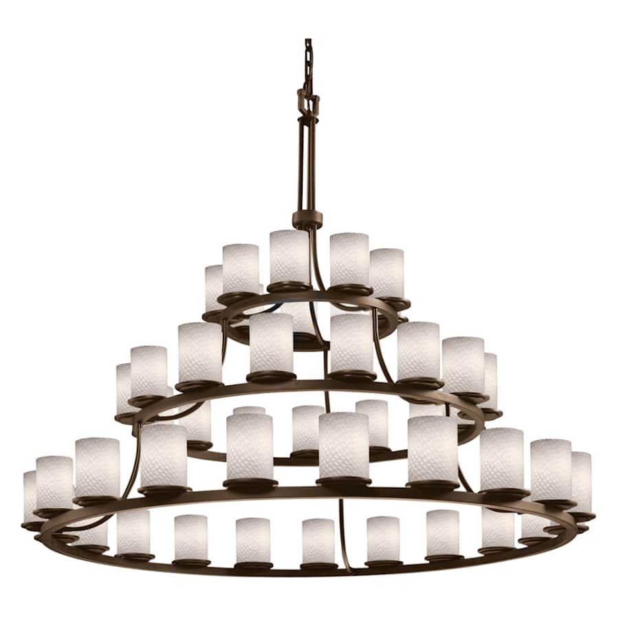Justice Design Group Fusion 60" Wide Ring Chandelier