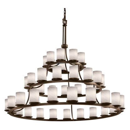 Justice Design Group Fusion 60" Wide Ring Chandelier