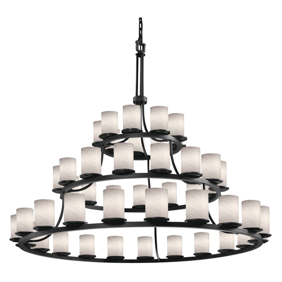 Justice Design Group Fusion 60" Wide Ring Chandelier