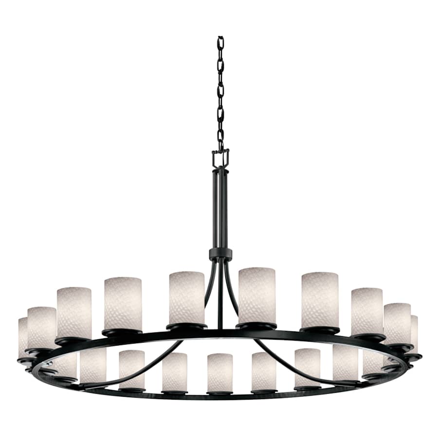 Justice Design Group Fusion 60" Wide Ring Chandelier