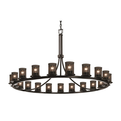 Justice Design Group Wire Mesh 21 Light 60" Wide Chandelier