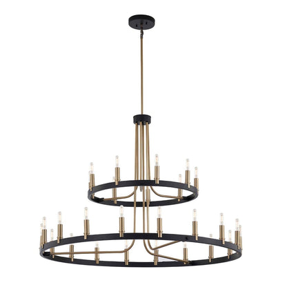 Justice Design Group Clayton 27 Light 42" Wide Ring Chandelier