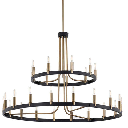 Justice Design Group Clayton 27 Light 42" Wide Ring Chandelier