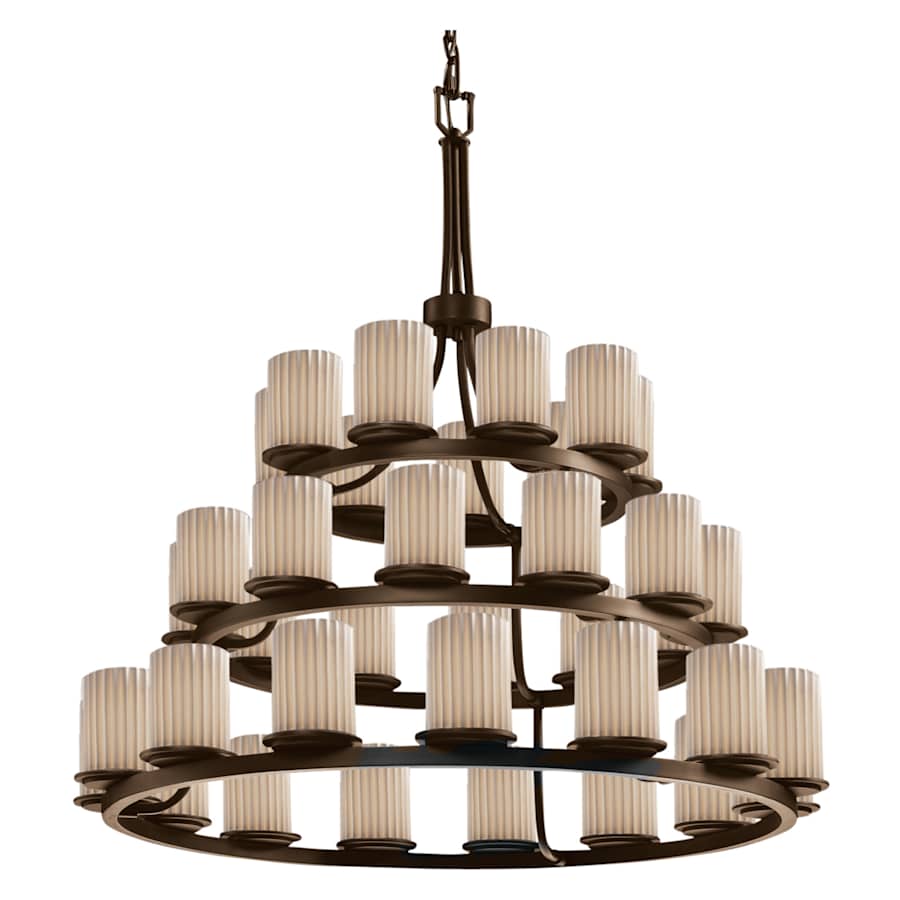 Justice Design Group Limoges 42" Wide Ring Chandelier