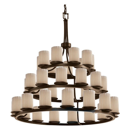 Justice Design Group Limoges 42" Wide Ring Chandelier