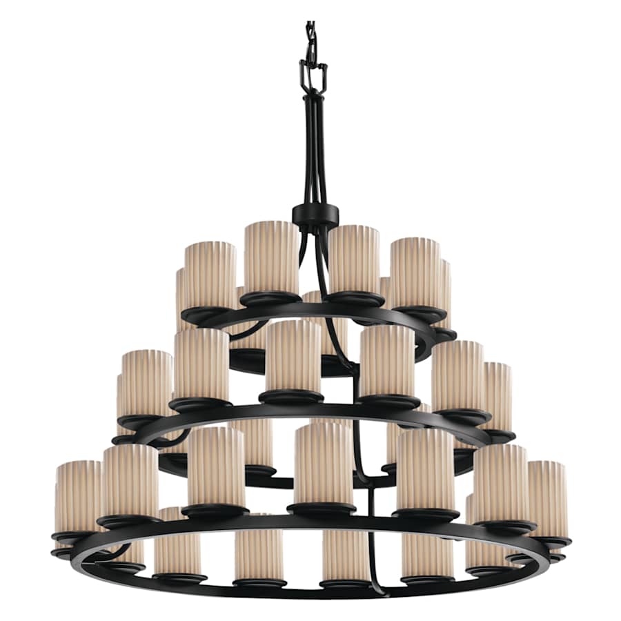 Justice Design Group Limoges 42" Wide Ring Chandelier