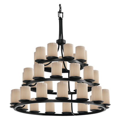 Justice Design Group Limoges 42" Wide Ring Chandelier