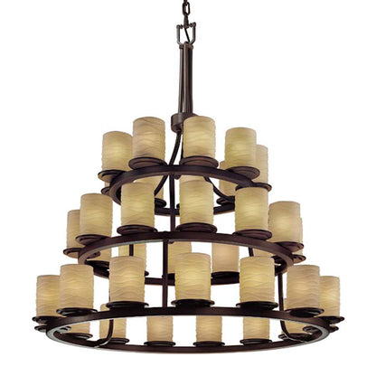 Justice Design Group Limoges 42" Wide Ring Chandelier
