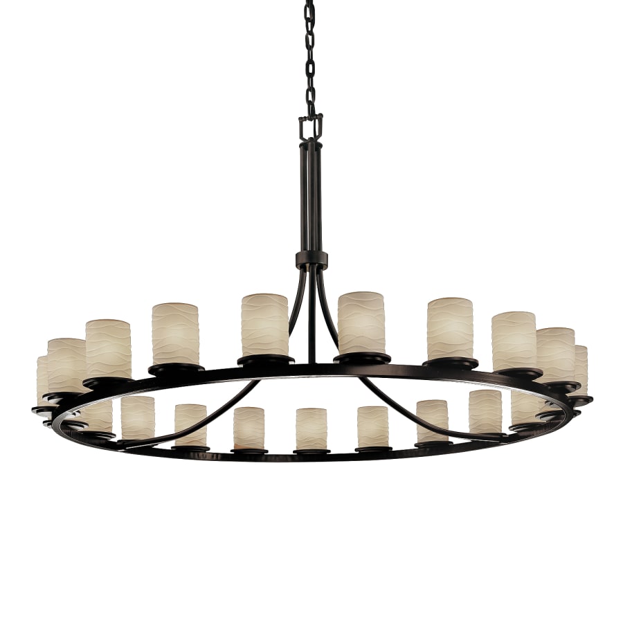 Justice Design Group Limoges 21 Light 1 Tier Chandelier