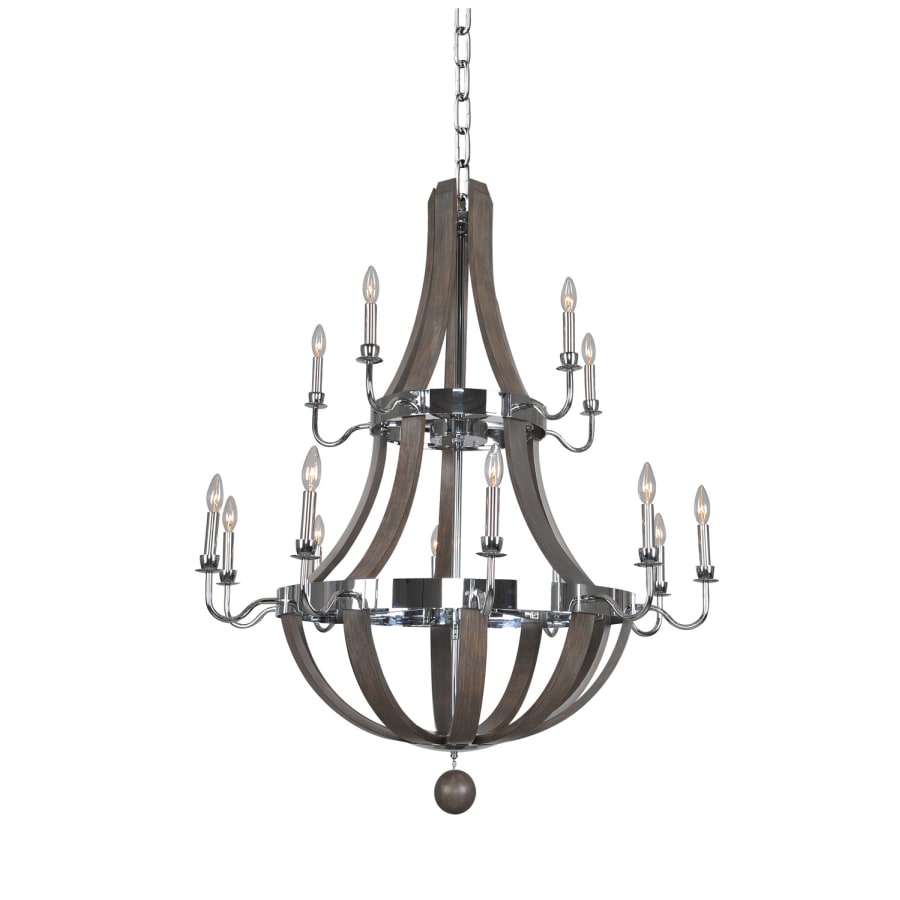 Kalco Sharlow 15 Light 40" Wide 2 Tier Chandelier