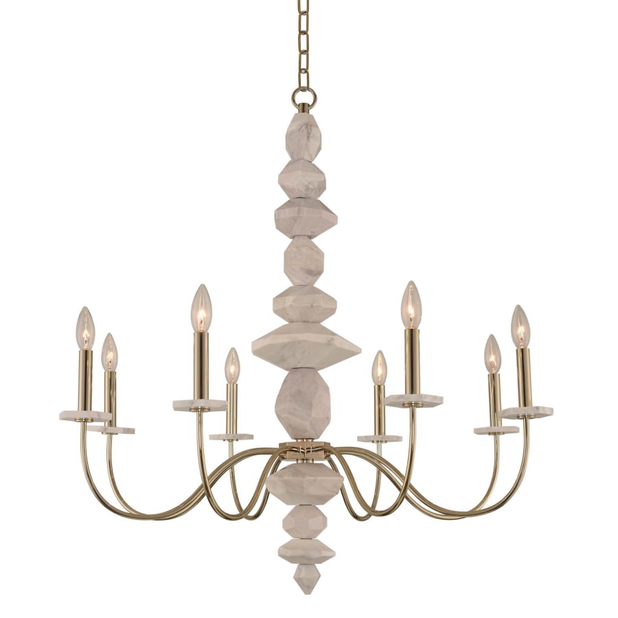Kalco Carrara 8 Light 34" Wide Chandelier