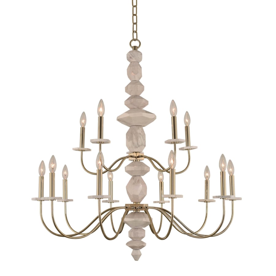 Kalco Carrara 15 Light 38" Wide Chandelier