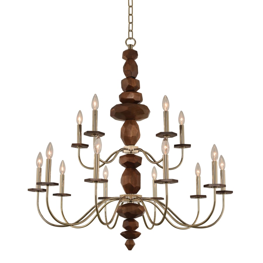 Kalco Lassen 15 Light 38" Wide Chandelier