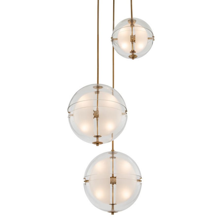 Kalco Sussex 12 Light 44" Wide LED Multi Light Pendant - (1) 14" and (2) 18" Spheres