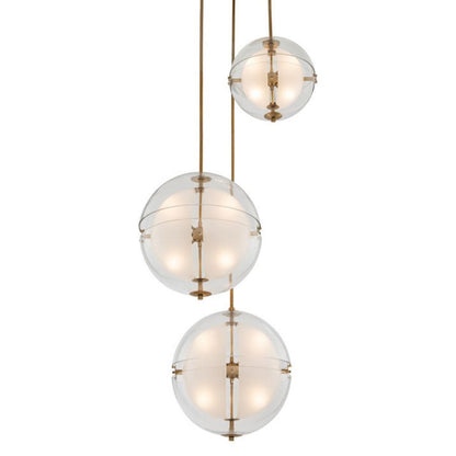 Kalco Sussex 12 Light 44" Wide LED Multi Light Pendant - (1) 14" and (2) 18" Spheres