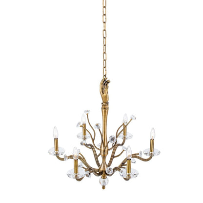 Kalco Venus 6 Light 26" Wide Crystal Candle Style Chandelier